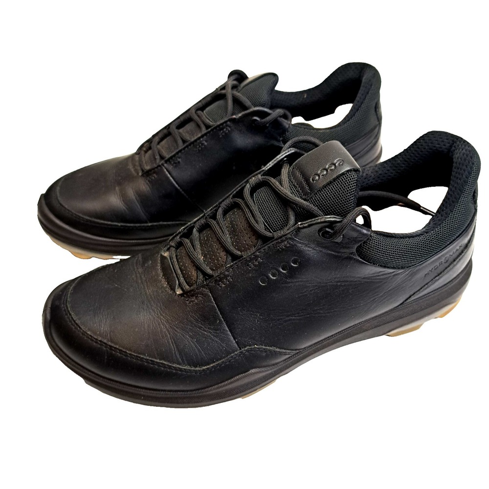 ECCO Biom Hybrid 3 Hydromax Golf Shoes Mens 7-7.5 Black Leather NEW in Box